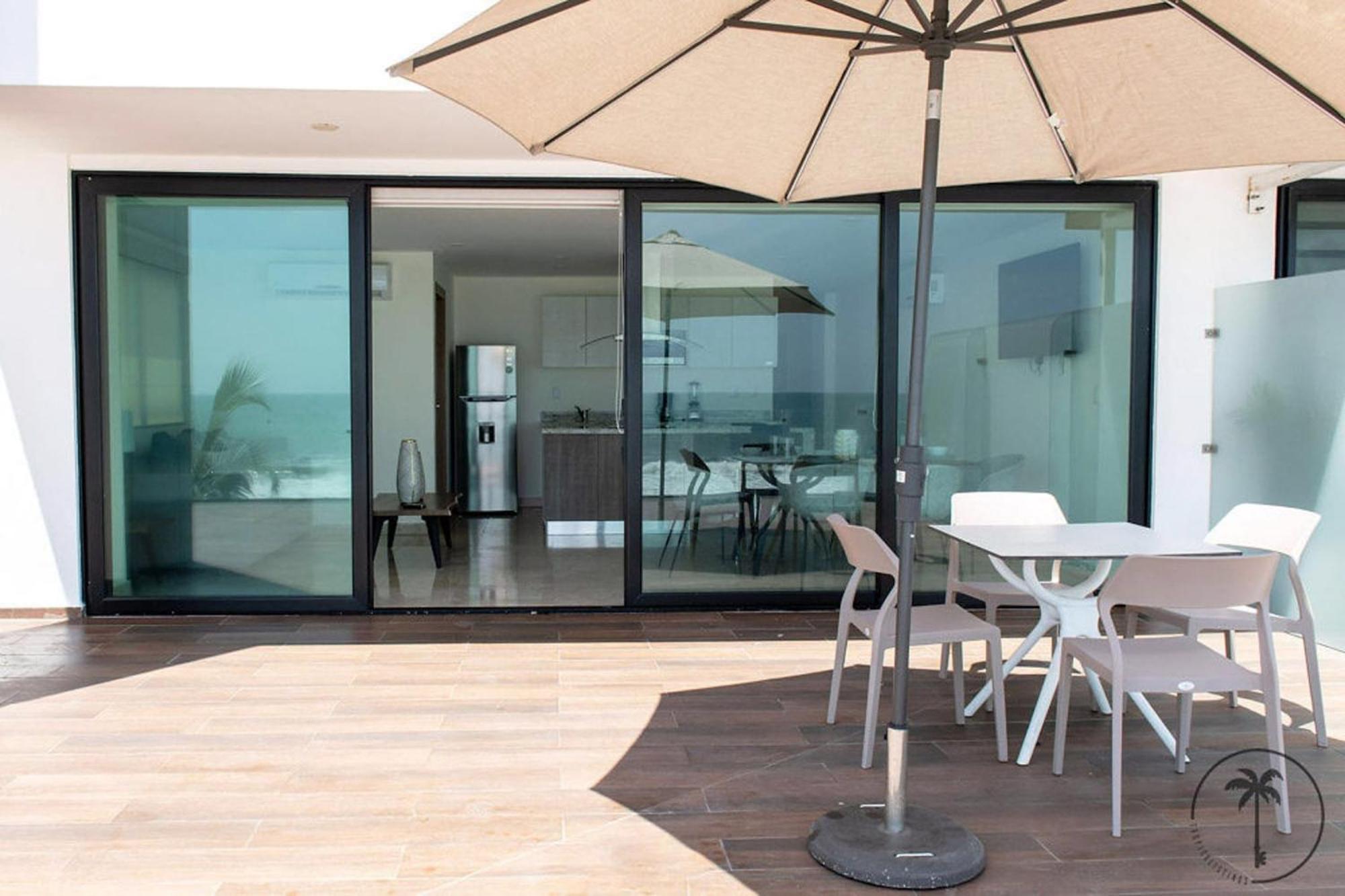 Terraza Con Vista Al Mar Y A Atardeceres Apartamento Mazatlán Exterior foto