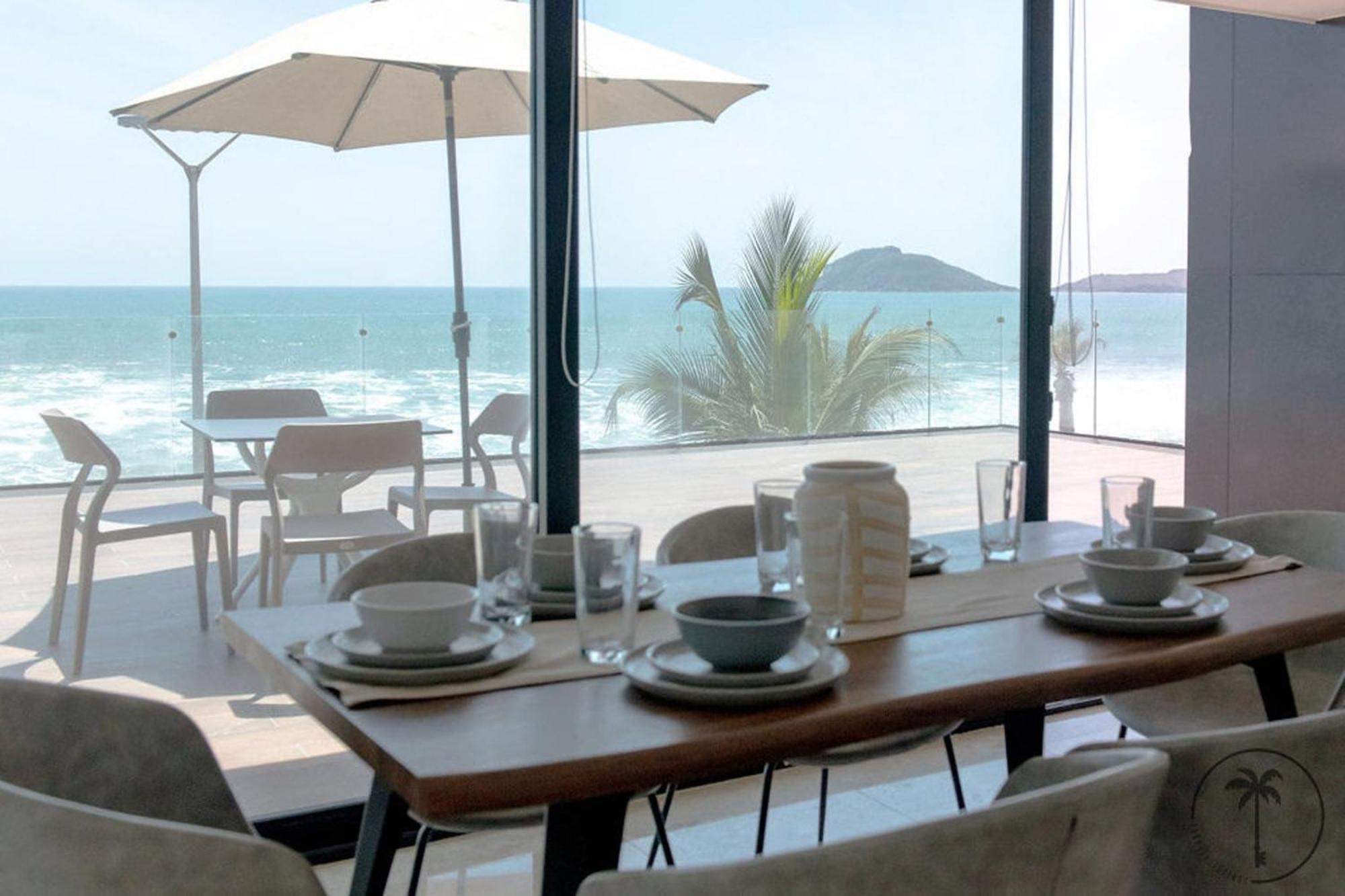 Terraza Con Vista Al Mar Y A Atardeceres Apartamento Mazatlán Exterior foto